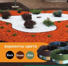 Лента бордюрная КАНТА PRO (15смх10м) черный