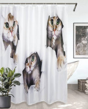 Штора для ванной комнаты 180x200см CAT 3 (white) ch-21328