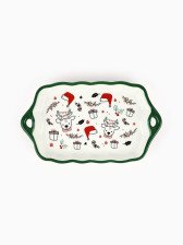 Блюдо 23х13х2,5 см Новогодние олени 9592074