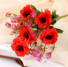 Букет Эустома яркая 22см микс 9222774