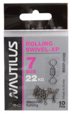 Вертлюг Nautilus Rolling Swivel 0102 размер №7 ,тест 22кг