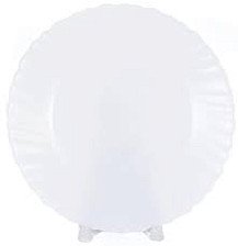 Тарелка 19 см белая стеклокерамическая S419