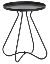 Стол журнальный GLAND/металл, 40х40х45см, черный