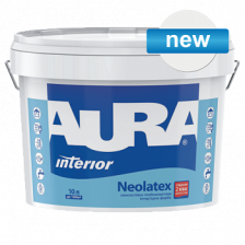 Краска износостойкая для стен и потолков "AURA NEOLATEX" (9л)