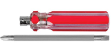 Отвертка двухсторонняя PH2/SL6 6х85 мм пластиковая ручка Курс 56210