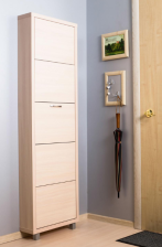 Шкаф обувной Люкс 5 секции, дуб вотан, сонома