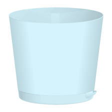 Горшок с поддоном Easy Grow 0,75л D120 небесный