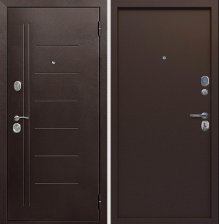 Дверь входная Трио Лайт металл/металл 960х2050 Левая 10см