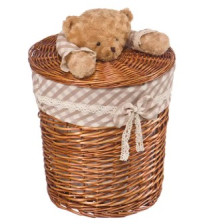 Корзина бельевая "Медвежонок" коричневый Д370, Ш370, В400