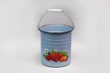 Ведро эмалированное 12 л без крышки с рисунком 1024/4М