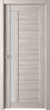 Полотно дверное ДО400 "ECO 37" ПВХ Филадельфия грей стекло сатинат (ВДК)