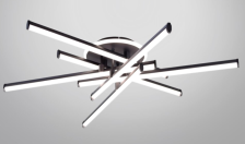 Люстра СТ Х-FX60332/6B+1 BK 98W 805х760х165мм 3000-4000K 