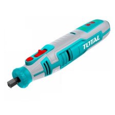 Гравер TOTAL аккумуляторный 8V (USB type-C, 3.2mm, 67 насадок, 28000об/мин)  TMGLI0801