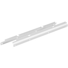 Боковое крепление для шкафов-купе белое (2 штуки)