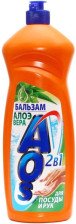 Средство для посуды AOS 450мл Бальзам Алое