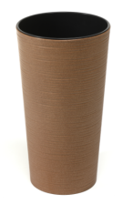 Кашпо Лилия Эко 25х47см натур  дерево с вкладышем