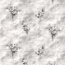 Панель рустованная (1,22х2,44) "Букет" серый