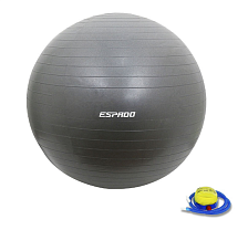 Мяч гимнастический ESPADO 55см серый, антивзрыв