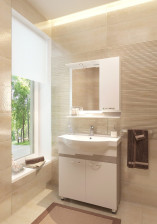 Тумба с раковиной Каскад -75