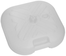 Подставка пластик к зонту квадратная белая