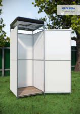 Каркас душа садового Стандарт 1х1м с поликарбонатом