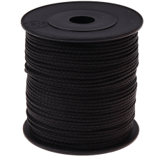 Шнур ПП 8-прядный 4 мм с сердечником 15 м черный