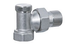 Клапан настроечный угловой для радиатора 3/4" Lammin