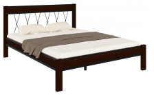 Кровать КМД 23 "Кантри" 1600х2000 черный/шоколад
