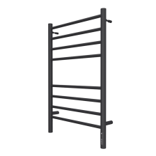 Полотенцесушитель "Аврора" П8 500х800 КС9005 черный матовый/нерж сталь, встр диммер, электрический 