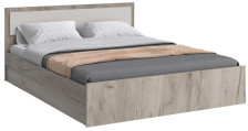 Кровать 1,6м Фиеста New Кашемир/Дуб крафт серый