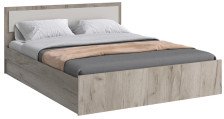 Кровать 1,6м Фиеста New Кашемир/Дуб крафт серый