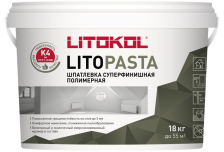 Шпатлевка суперфинишная LITOPASTA (18кг) Литокол