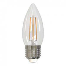 Лампа светодиодная Е27 7W/840 свеча прозрачная В35 F-LED Эра
