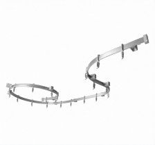 Карниз гибкий для штор ЛАЙТ 5,0м, комплект, БЕЛЫЙ