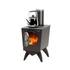 Печь отопительная Ле Бурже антрацит 50 м3