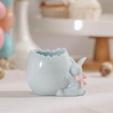 Подставка для 1-го яйца Зайка голубой 6943337