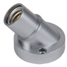 Патрон Е-14 наклонный Ecola серебро AB4SNSEAY