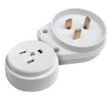 Разъем РШ/ВШ 25А-32А 220В открытой установки белый UNIVersal 1235