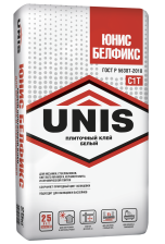 Клей плиточный белый "Белфикс" (25кг) Юнис