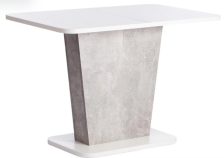 Стол обеденный Gent Белый/Бетон