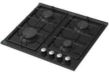 Стол бытовой газовый ПВГ P-MEB Oasis (58,0х51,5х9,8см)(цвет:черный глянец, эмаль)