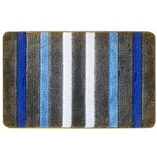 Комплект ковриков для ванной комнаты BANYOLIN SILVER из 2-шт 60х100/50х60см LINE 11мм (голубой) 1/25