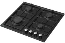 Стол бытовой газовый ПВГ P-MEB Oasis (58,0х51,5х9,8см)(цвет:черный глянец, эмаль)