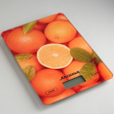 Весы кухонные электронные 5кг АКСИНЬЯ КС-6501 Цитрус
