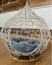 Домик для животных Кокон серый, подушка серая 25020309