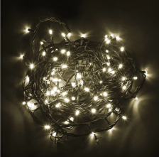 Гирлянда 230V  200 LED 20м 3300K 12W с контроллером IP 20 шнур 3м CL06