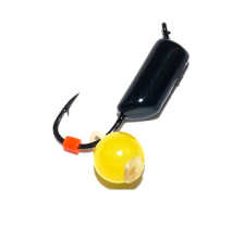 Мормышка безнасадочная Cargo Гвоздик 0,45гр цвет желтый шар-подвес