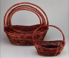 Корзина плетеная 38х21см коричневый 4640108831456