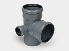 Крестовина 90 полипропиленовая D 110х110х50 левая Контур