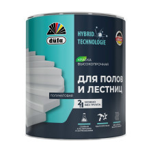 Краска для полов и лестниц полуматовая база C (0,65л) Dufa